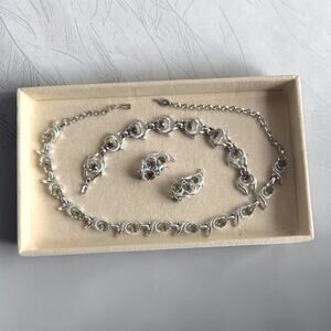 Vintage Sarah Coventry Cool Surrender Parure 1958 Necklace Bracelet Earrings Set